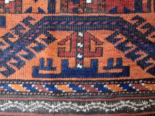 Belouch Rug. At first glance it seems naïve--maybe even decadent--but then you notice the super-precise serrated leaf stripes of weft-float brocade.... This design device also appears in Boucher Plate 10 and notably  ...