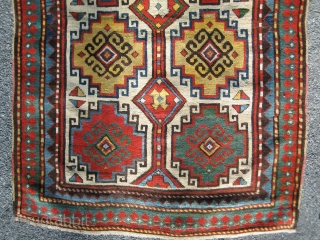 Kazak Rug, 3'7 x 7'8. For a full description of this rug, see Image #2. (Inventory Number 63.)               