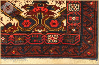 TR 1216 -
Antique Zekhor long rug dated 1916 wool on wool
Very good condition
wool on wool foundation.
Size : 2.90m x 1.46m  9`6" x 4`9"         