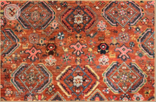 4445 - 
Semi-Antique SW Persian rug 
Very good condition
Size : 2.05m x 1.55m  9`6" x 5`1"                