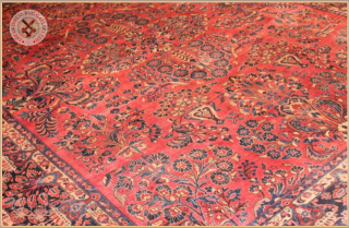 American Saroq
Antique Saruq carpet circa 1900 wool on cotton foundation
Very good condition
Size : 3.66m x 2.69m  12`0" x 8`10"             