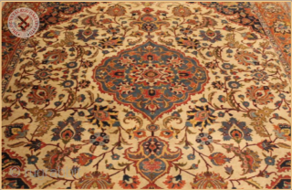 RGh1000a- 
Antique Tabriz carpet circa 1920 wool on cotton foundation
good condition
Size : 3.60m x 2.69m  11`10" x 8`10"              