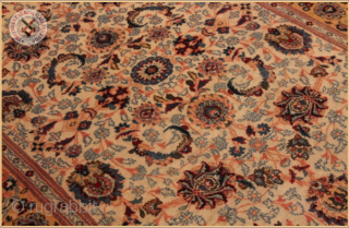 RGH4-8819-
Antique Kashan rug circa 1920 wool on cotton foundation
good condition
Size : 2.03m x 1.37m  6`8" x 4`6"               