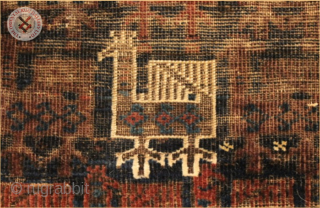 RG1144-
Antique rare balush rug
Very good condition
Size : 0.55m x 0.50m  1`10" x 1`8"                   