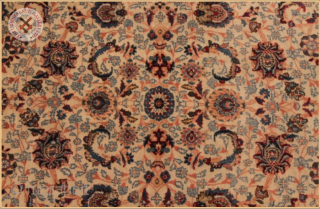 RGH4-8819-
Antique Kashan rug circa 1920 wool on cotton foundation
good condition
Size : 2.03m x 1.37m  6`8" x 4`6"               