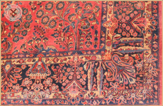 American Saroq
Antique Saruq carpet circa 1900 wool on cotton foundation
Very good condition
Size : 3.66m x 2.69m  12`0" x 8`10"             