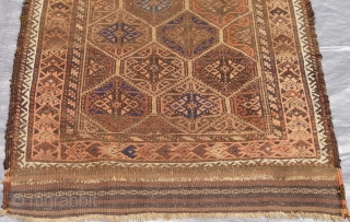 Antique Balouch rug, 2'10" x 5'1" (87 x 155 cm.) good original condition.                    