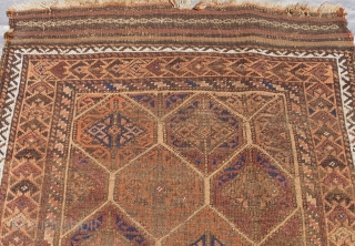 Antique Balouch rug, 2'10" x 5'1" (87 x 155 cm.) good original condition.                    