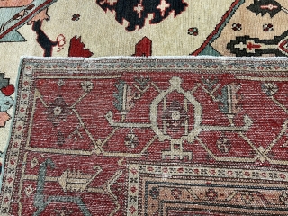 Antique Heriz/Serapi Persian Rug, size is 10'2" x 12'7" ft ( 310 x 384 cm.) wonderful condition.                