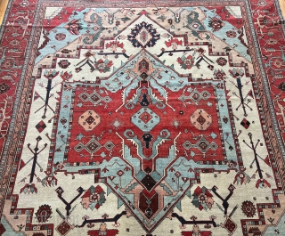 Antique Heriz/Serapi Persian Rug, size is 10'2" x 12'7" ft ( 310 x 384 cm.) wonderful condition.                