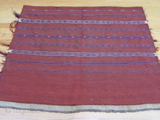 Antique Turkmen Torba,  2'11" x 3'5", Circa 1880's, very tightly woven.                     