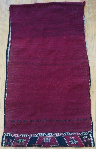 Antique Turkish Kilim Bag ca. 1900s, size: 22" x 77" long (56 x 196 cm.)                  