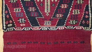 Antique Turkish Kilim Bag ca. 1900s, size: 22" x 77" long (56 x 196 cm.)                  