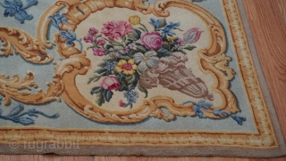 Antique Spain Madrid Hand-Knotted Wool Rug, size is (8' x 11'6" ft.) or (241 x 350 cm.) excellent condition, professionally hand washed, very well made piece.       