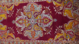 Antique Oushak Turkish rug , 3'2" x 6' (98 x 186 cm.)                     