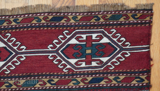 Antique Soumak Caucasian Dagestan Bag-face ca.1880s, 3'5" x 1'10" 
thetriballooms@yahoo.com                       