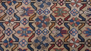 Antique Caucasian Talish Large Rug, 19th century, size is: 5'8" x 11'3"ft. or 173 x 343 cm.                