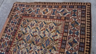 Antique Caucasian Talish Large Rug, 19th century, size is: 5'8" x 11'3"ft. or 173 x 343 cm.                