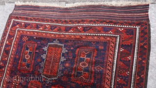 Antique Baluch Yaqub Khani Main Carpet, mid 19th Century, size is 5'10" x 9'2"                   