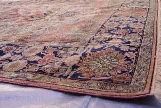 Exceptional 19th Century Persian Mohtasham Kashan rug, size 4'4" x 6'9" (132 x 206 cm.)                  