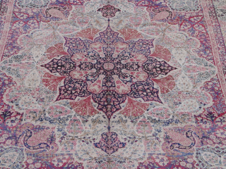 Amazing Kermanshah Singed 19th Century Persian rug, it measures 7'10" x 10'3" (239 x 313 cm.), great condition, has been hand washed and cleaned professionally, no repairs.      
