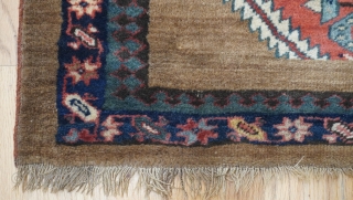 Antique Bijar Persian Runner Camel Hair color Rug, ca. 1900s, size is 3'4" x 15'9" ft. full pile, no wears, no repairs, professionally hand washed.        