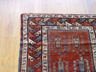 Antique Caucasian Kuba, 3'6" x 11'9", c. 1880's, very good condition, no repairs or restoration, good pile.                