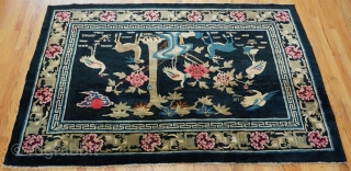 Antique Tibetan/Chinese Oriental Rug it is 4'4" x 6'9"                        
