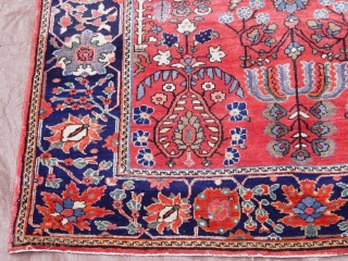 Antique Persian Farahan Sarouk, 3'5" x 4'11" / 104 x 150 (cm) circa 1900, mint original condition.                