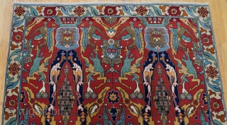 Antique Bucharest Romanian Rug, size 6' x 9'6" ft. amazing colors, great condition.                    