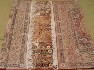 Antique Ravar Kerman rug circa 1880s size is 4'6" x 7'6"ft. very good original condition, professionally hand washed and cleaned.             