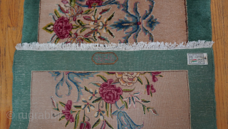 Lovely Antique signed Isfahan Long Hallway Rug, 3'2" x 21' ft. excellent original condition, very soft wool, super tightly woven, recently hand washed.          