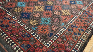 19th century Baluch rug, (3'5" x 6'ft.) great original condition, hand washed professionally.                    