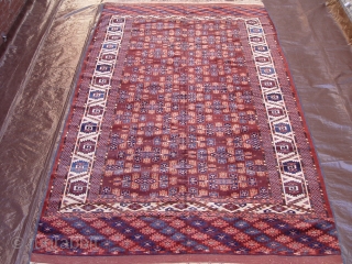 Antique Yomud Turkmen rug, Circa 1900s-1910s, size is:(6.3 x 10.8 ft.)(190 x 325 cm.) very good condition, has been hand washed and cleaned, no wears, no repairs.      