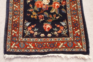 Antique Persian Mohajeran Sarouk , circa 1900's, size is 64 x 92 cm. / 2'1" x 3'ft. mint condition.              