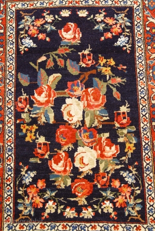 Antique Persian Mohajeran Sarouk , circa 1900's, size is 64 x 92 cm. / 2'1" x 3'ft. mint condition.              