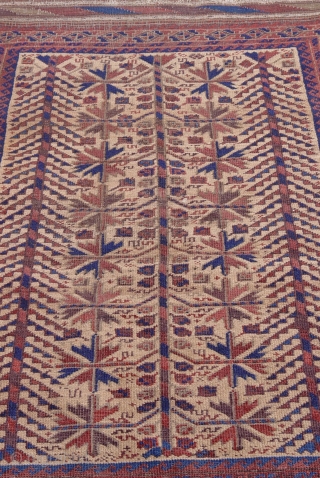 Antique Balouch rug, 2'8" x 4'3" (82 x 130 cm).                       