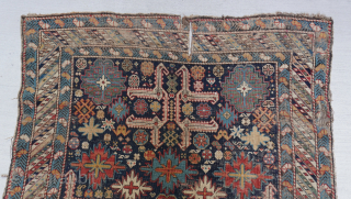 Antique Caucasian Shiravan rug ca. 19th century 3 x 5 ft.                      