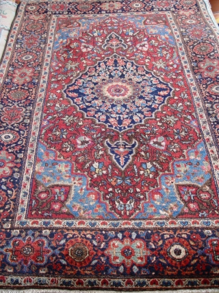 Antique Farahan Sarouk , size: 3'4" x 5' ft. , very good original condition.                   