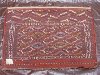 Antique Yomut Turkmen Torba, size: 2'8" X 3'7" , very good original condition.                    