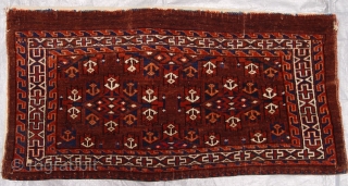 Antique Turkmen Yomud Complete Torba, size is: (2'5"x 3' ft.) (74 x 91 cm.)                   