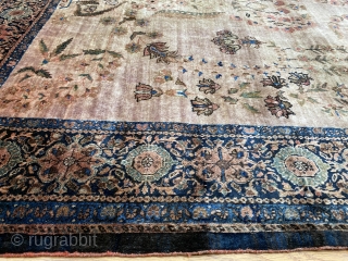 Antique Farahan Sarouk Rug size is(4' x 6'7" ft)(122 x 201 cm)                     