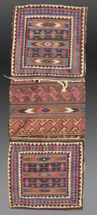 Kuba Region Flat Woven Khorjin, 1'8" x 4'7"

Good condition ... natural dyes,.. unusual weaving, not common at all

SOLD               