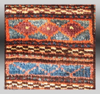 Baluch "Pushti" (Bag Face), W. Afghanistan, 19th Century, approx 1'7" x 2'10"

An extremely unusual example of a functional type of weaving, a type that is only found in Afghanistan among the so-called  ...