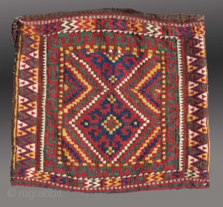 Uzbek(?) Flat Woven Bag, N. Afghanistan, early 20th C., 1'7" x 1'9"

Good condition

                    