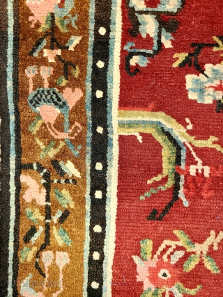 Sleeping carpet
Tibet. 
Late 19th Century
31 x 57 inches                         