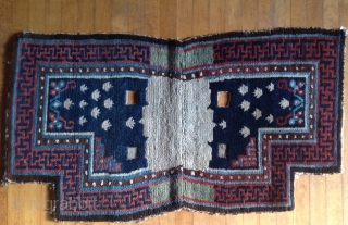 Saddle Carpet 
Tibet
A perfect 19th Century example
22 X 52 inches
                       