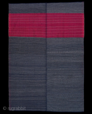 Ritual Cloth,
Nusa Penida island, Indonesia, 
Cotton, silk
19th/early 20th Century

81x56 in/206x142 cm

Amongst the most subtle and compelling of Indonesian "abstract" textiles, these cloths were suggested by some to be used in tooth filing  ...