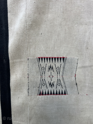 Antique Nagaland blanket (Northeast India). Made from very fine hand-spun cotton. 155 x 86 cm. info@thomaswild.com                 
