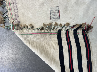 Antique Nagaland blanket (Northeast India). Made from very fine hand-spun cotton. 155 x 86 cm. info@thomaswild.com                 